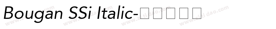 Bougan SSi Italic字体转换